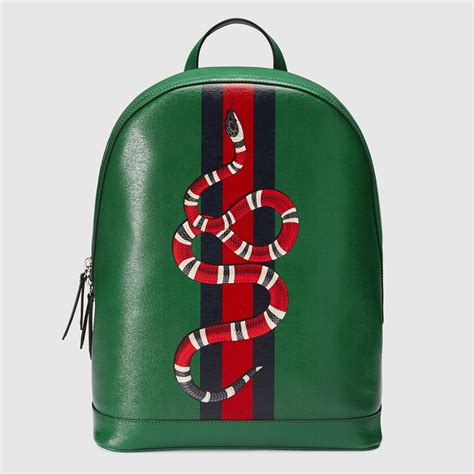 gucci snake backpack green|Gucci snake bag price.